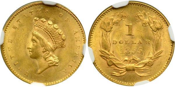 1 Dólar Estados Unidos de América (1776 - ) Oro 