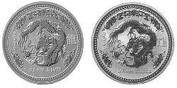 1 Dólar Australia (1939 - ) Plata Isabel II (1926-2022)