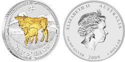 1 Dólar Australia (1939 - ) Plata 