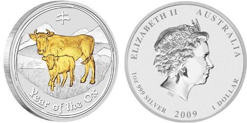 1 Dólar Australia (1939 - ) Plata 
