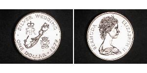 1 Dólar Bermudas Plata Isabel II (1926-2022)
