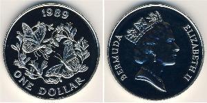 1 Dólar Bermudas Plata Isabel II (1926-2022)
