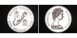 1 Dólar Bermudas Plata Isabel II (1926-2022)