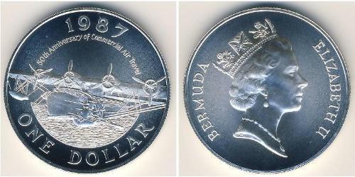 1 Dólar Bermudas Plata Isabel II (1926-2022)