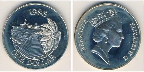 1 Dólar Bermudas Plata Isabel II (1926-2022)