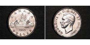 1 Dólar Canadá Plata Jorge VI (1895-1952)