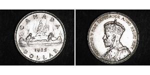 1 Dólar Canadá Plata Jorge V (1865-1936)