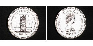 1 Dólar Canadá Plata Isabel II (1926-2022)