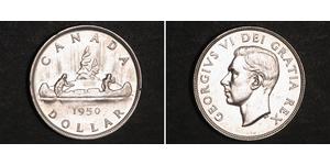 1 Dólar Canadá Plata Jorge VI (1895-1952)