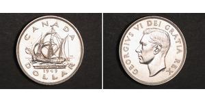 1 Dólar Canadá Plata Jorge VI (1895-1952)