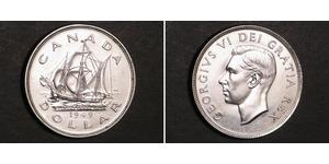 1 Dólar Canadá Plata Jorge VI (1895-1952)