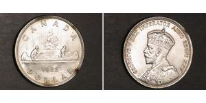 1 Dólar Canadá Plata Jorge V (1865-1936)