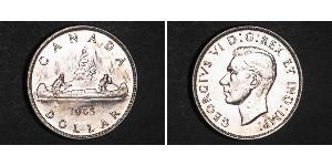 1 Dólar Canadá Plata Jorge VI (1895-1952)