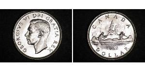 1 Dólar Canadá Plata Jorge VI (1895-1952)