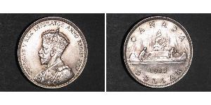 1 Dólar Canadá Plata Jorge V (1865-1936)