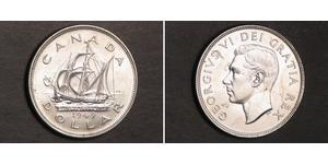 1 Dólar Canadá Plata Jorge VI (1895-1952)