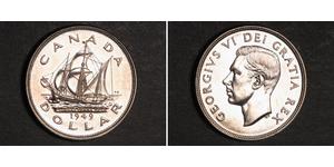 1 Dólar Canadá Plata Jorge VI (1895-1952)