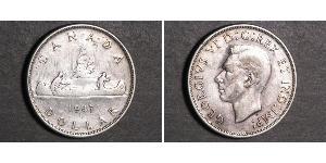 1 Dólar Canadá Plata Jorge VI (1895-1952)