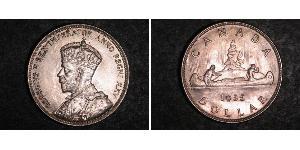 1 Dólar Canadá Plata Jorge V (1865-1936)