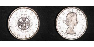 1 Dólar Canadá Plata Isabel II (1926-2022)