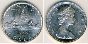 1 Dólar Canadá Plata Isabel II (1926-2022)