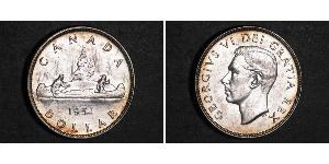 1 Dólar Canadá Plata Jorge VI (1895-1952)