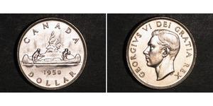 1 Dólar Canadá Plata Jorge VI (1895-1952)