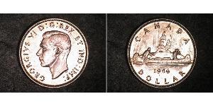 1 Dólar Canadá Plata Jorge VI (1895-1952)