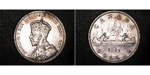 1 Dólar Canadá Plata Jorge V (1865-1936)