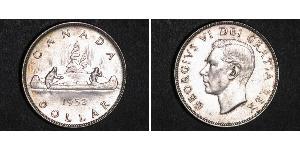 1 Dólar Canadá Plata Jorge VI (1895-1952)