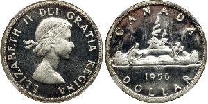 1 Dólar Canadá Plata Isabel II (1926-2022)