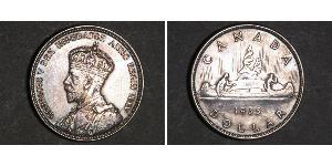 1 Dólar Canadá Plata Jorge V (1865-1936)