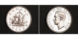 1 Dólar Canadá Plata Jorge VI (1895-1952)