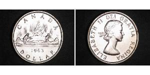 1 Dólar Canadá Plata Isabel II (1926-2022)