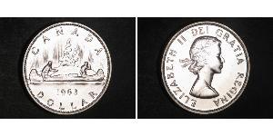 1 Dólar Canadá Plata Isabel II (1926-2022)