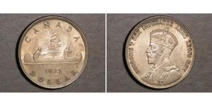 1 Dólar Canadá Plata Jorge V (1865-1936)