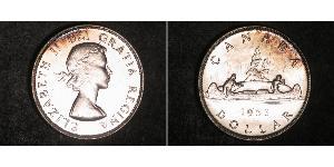 1 Dólar Canadá Plata Isabel II (1926-2022)