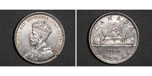 1 Dólar Canadá Plata Jorge V (1865-1936)