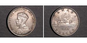 1 Dólar Canadá Plata Jorge V (1865-1936)