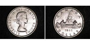 1 Dólar Canadá Plata Isabel II (1926-2022)