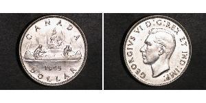 1 Dólar Canadá Plata Jorge VI (1895-1952)