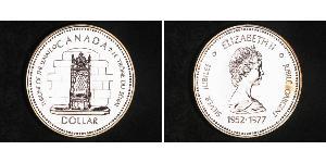 1 Dólar Canadá Plata Isabel II (1926-2022)