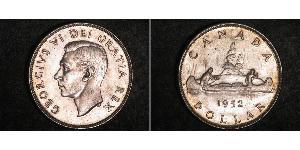 1 Dólar Canadá Plata Jorge VI (1895-1952)