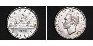 1 Dólar Canadá Plata Jorge VI (1895-1952)