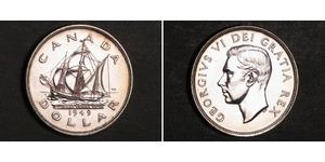 1 Dólar Canadá Plata Jorge VI (1895-1952)