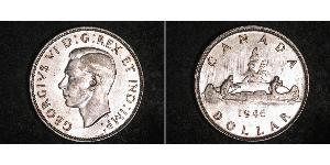 1 Dólar Canadá Plata Jorge VI (1895-1952)