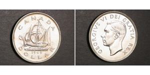 1 Dólar Canadá Plata Jorge VI (1895-1952)