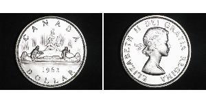 1 Dólar Canadá Plata Isabel II (1926-2022)