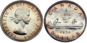 1 Dólar Canadá Plata Isabel II (1926-2022)