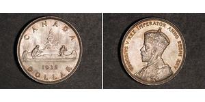 1 Dólar Canadá Plata Jorge V (1865-1936)